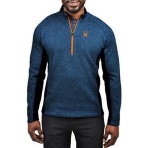Spyder Outbound Spider Blue Half-Zip Pullover Sweatshirt Jacket Medium